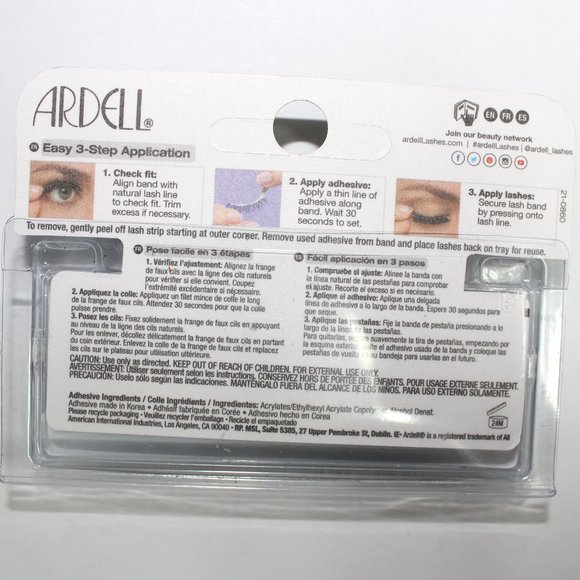 2 Sets New Ardell Professional False Eyelashes Studio Effects Number 105 - Black - Picture 4 of 5